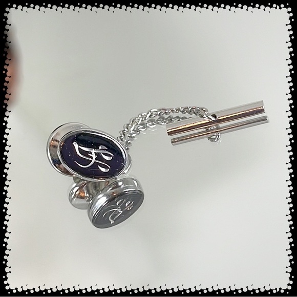 💕Beautiful Monogram A Vintage Tie Tack💕 - Picture 3 of 4